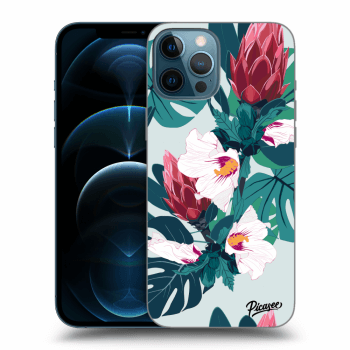 Picasee silikonový průhledný obal pro Apple iPhone 12 Pro Max - Rhododendron