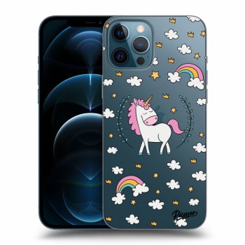 Picasee silikonový průhledný obal pro Apple iPhone 12 Pro Max - Unicorn star heaven