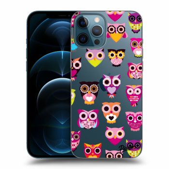 Picasee silikonový průhledný obal pro Apple iPhone 12 Pro Max - Owls