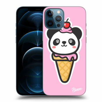Picasee silikonový průhledný obal pro Apple iPhone 12 Pro Max - Ice Cream Panda