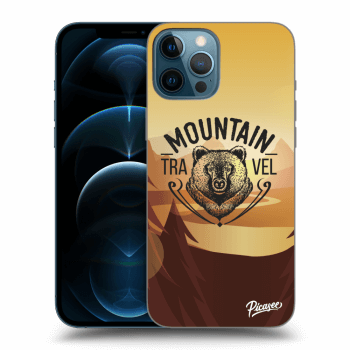 Picasee silikonový černý obal pro Apple iPhone 12 Pro Max - Mountain bear