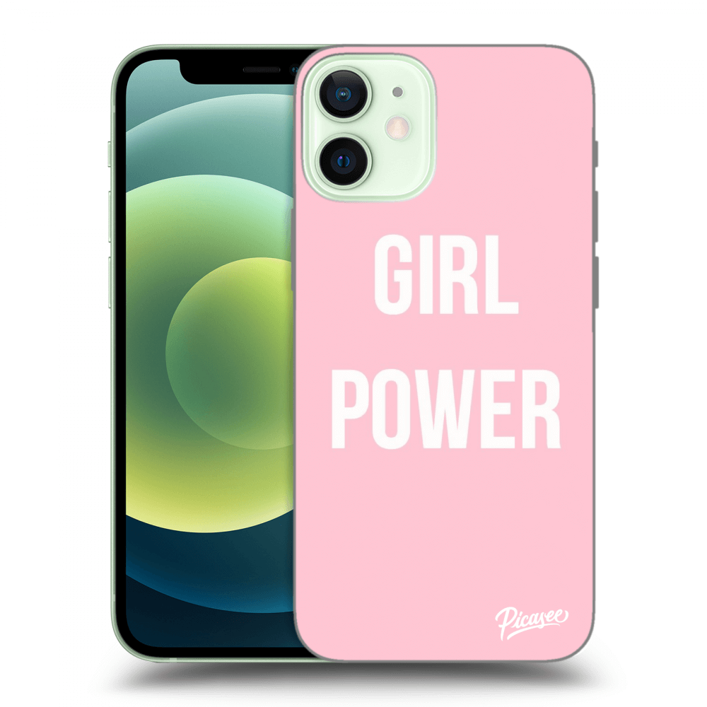 Silikonový černý Obal Pro Apple IPhone 12 Mini - Girl Power