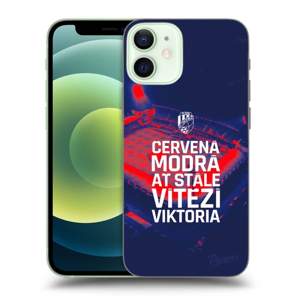 Picasee silikonový průhledný obal pro Apple iPhone 12 mini - FC Viktoria Plzeň E