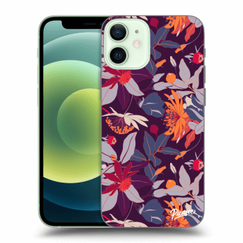 Obal pro Apple iPhone 12 mini - Purple Leaf