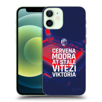 Picasee silikonový průhledný obal pro Apple iPhone 12 mini - FC Viktoria Plzeň E