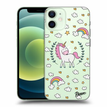 Picasee silikonový průhledný obal pro Apple iPhone 12 mini - Unicorn star heaven