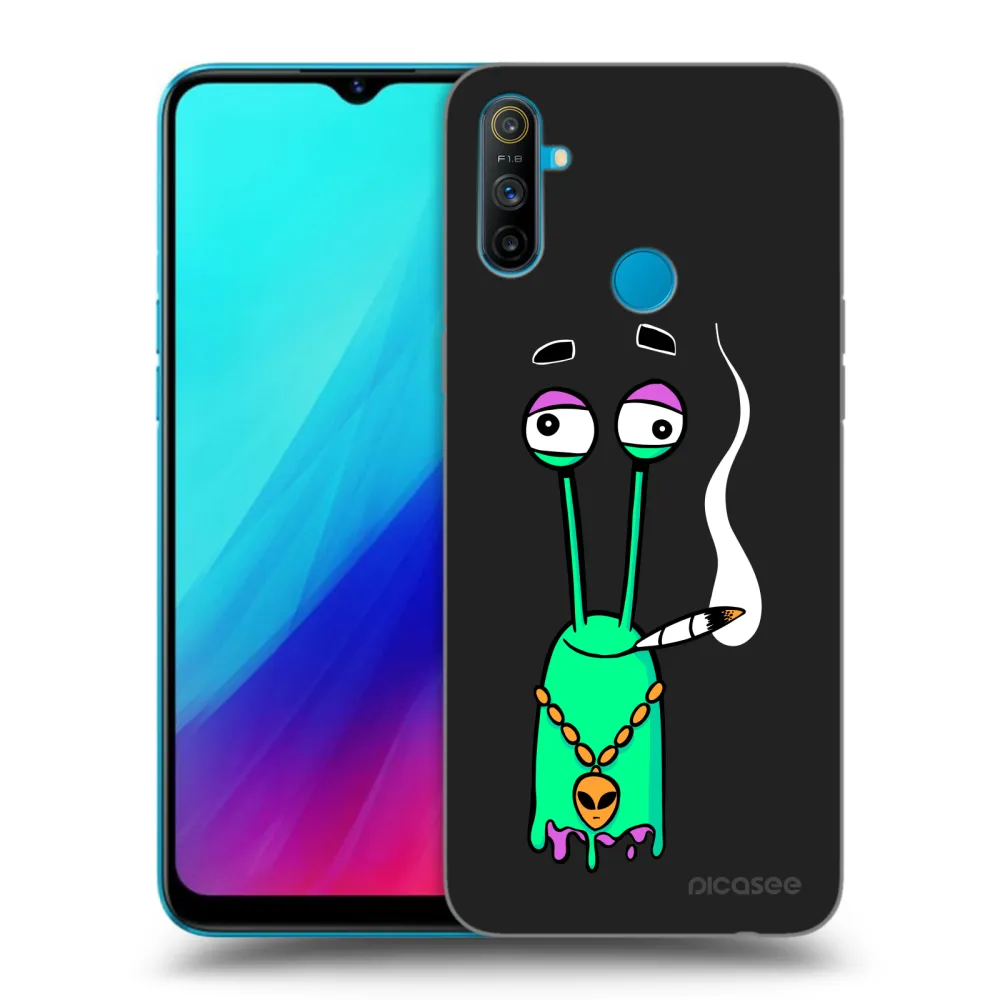 Picasee silikonový černý obal pro Realme C3 - Earth - Sám doma