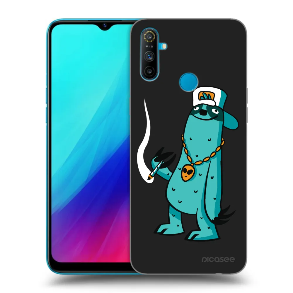 Picasee silikonový černý obal pro Realme C3 - Earth - Je mi fajn