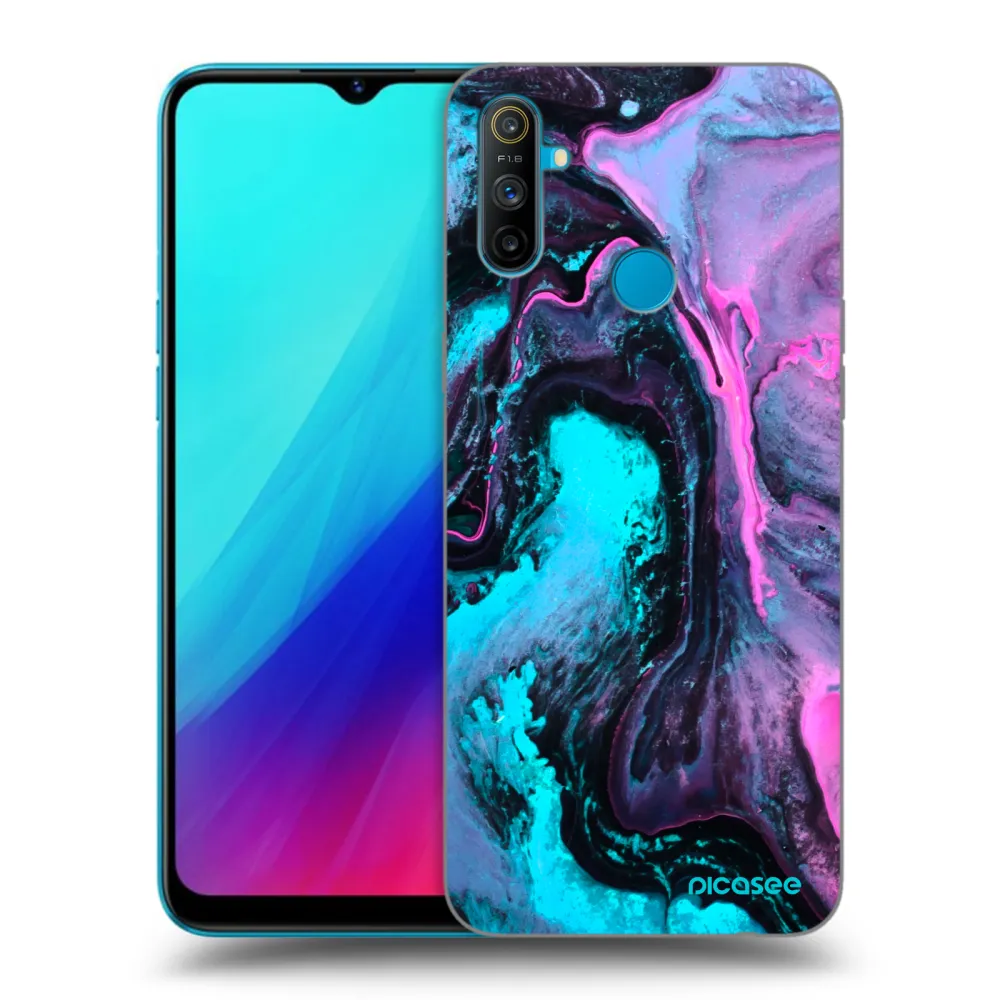 Picasee silikonový černý obal pro Realme C3 - Lean 2