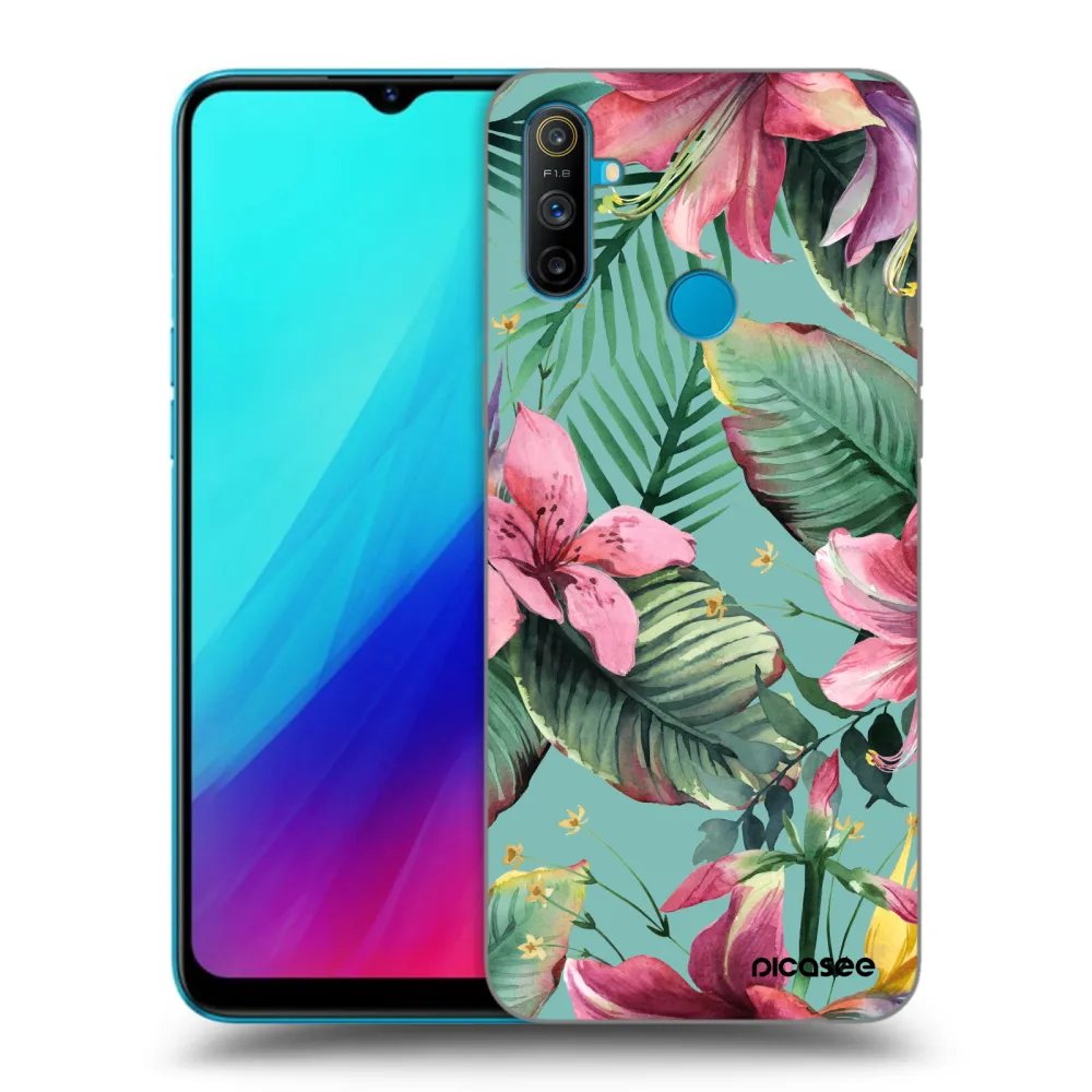 Picasee silikonový černý obal pro Realme C3 - Hawaii