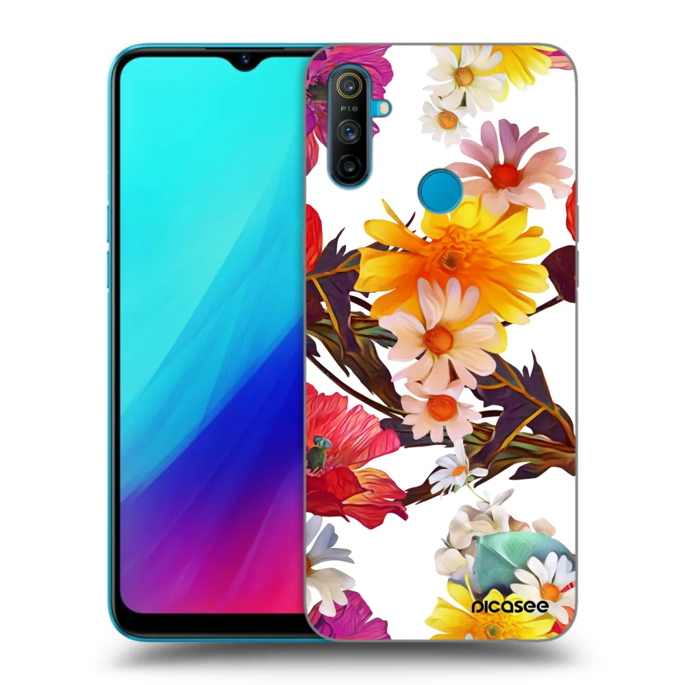 Picasee silikonový černý obal pro Realme C3 - Meadow