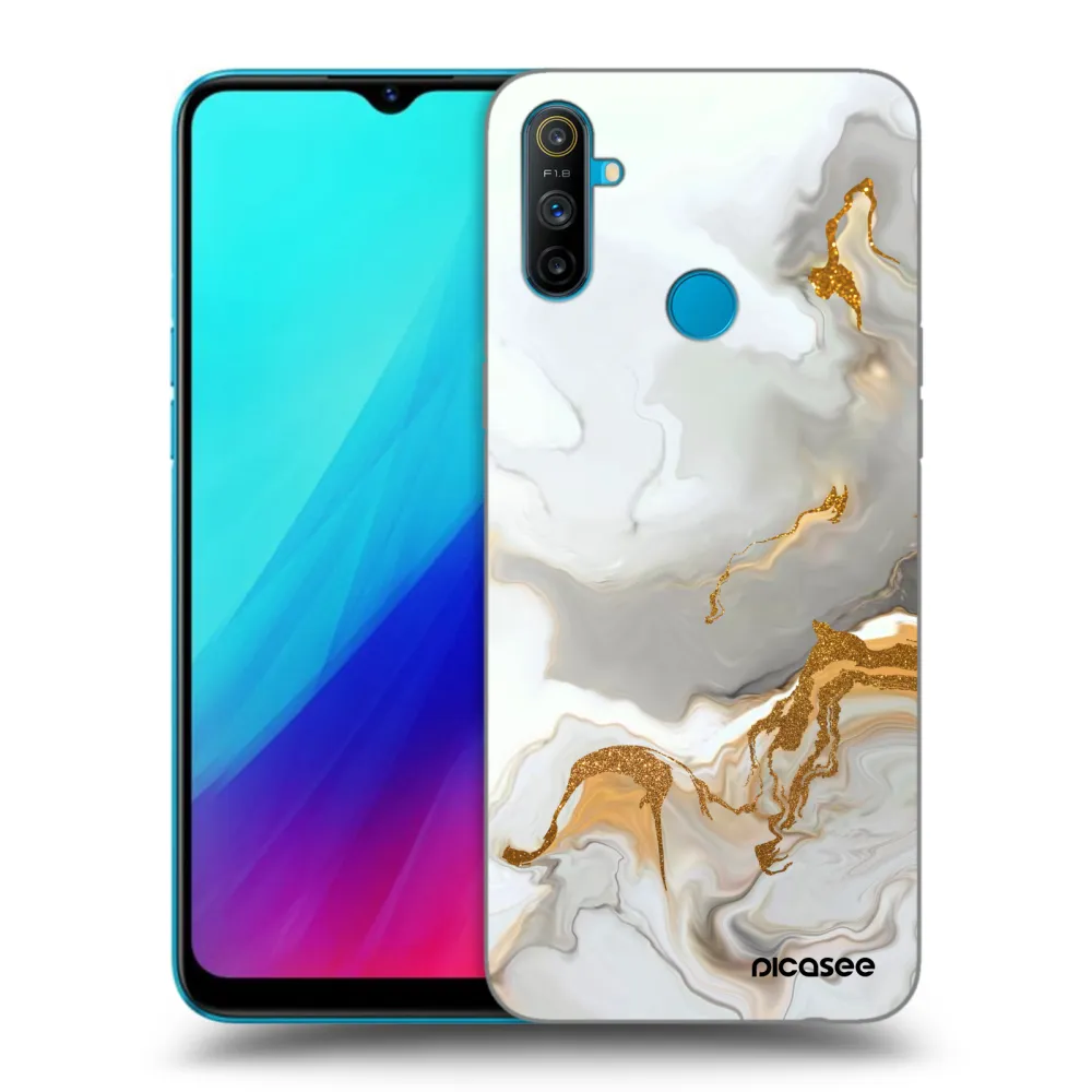 Picasee silikonový černý obal pro Realme C3 - Her