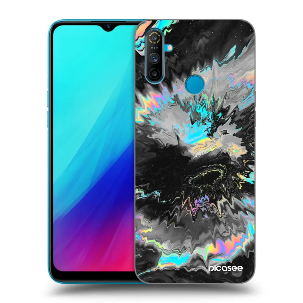 Picasee silikonový černý obal pro Realme C3 - Magnetic