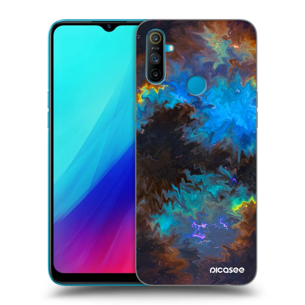 Picasee silikonový černý obal pro Realme C3 - Space