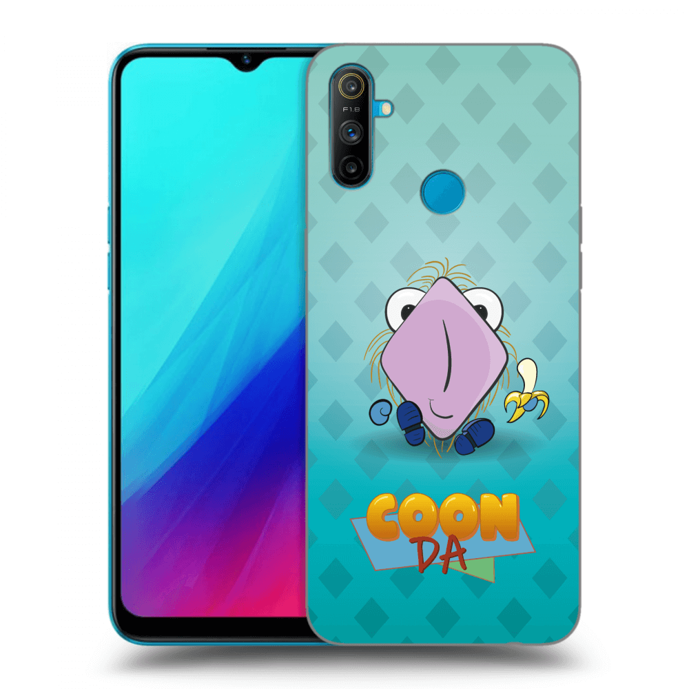 Picasee silikonový černý obal pro Realme C3 - COONDA chlupatka světlá
