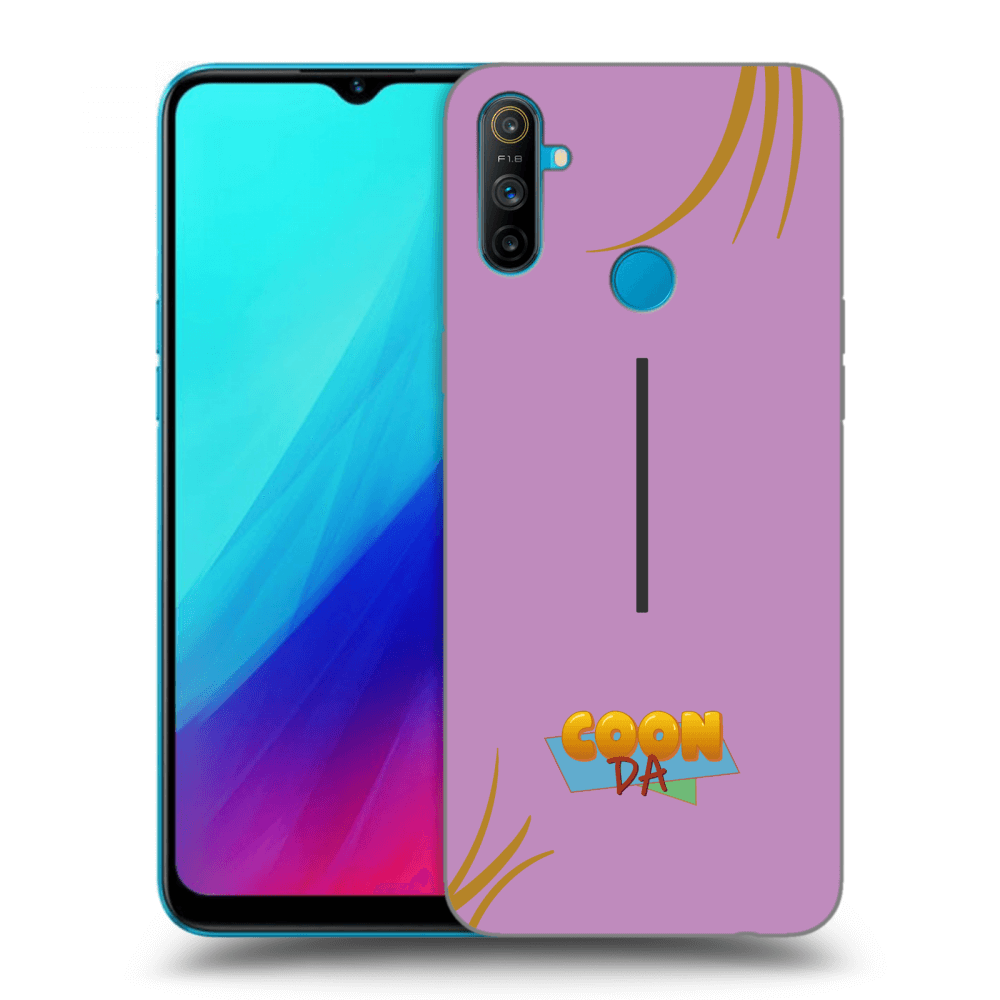 Picasee silikonový černý obal pro Realme C3 - COONDA růžovka