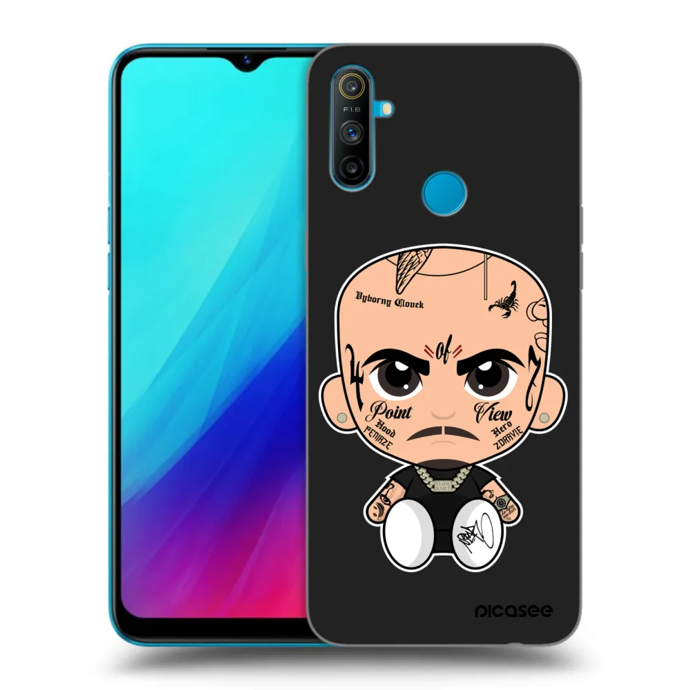 Picasee silikonový černý obal pro Realme C3 - Separ