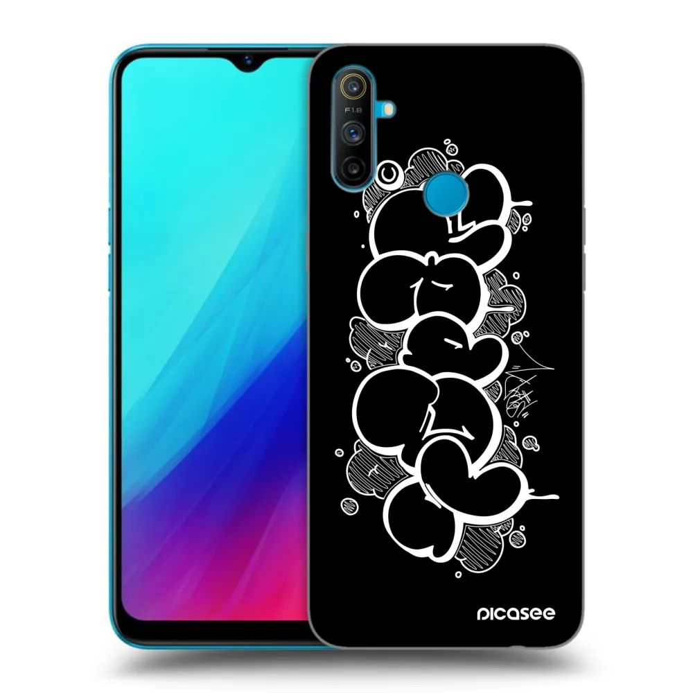 Picasee silikonový černý obal pro Realme C3 - Throw UP