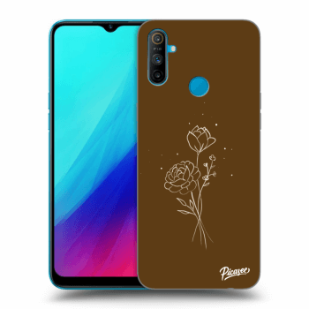 Obal pro Realme C3 - Brown flowers