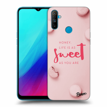 Picasee silikonový černý obal pro Realme C3 - Life is as sweet as you are