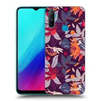 Obal pro Realme C3 - Purple Leaf