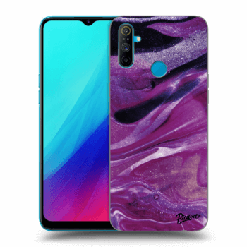 Obal pro Realme C3 - Purple glitter