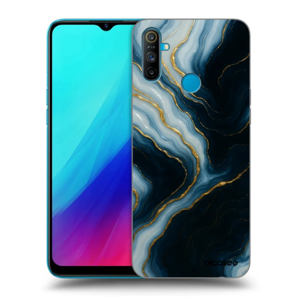 Picasee silikonový černý obal pro Realme C3 - Luna