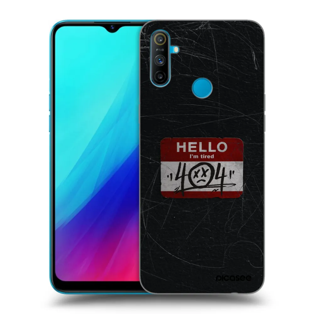 Picasee silikonový černý obal pro Realme C3 - HELLO 404