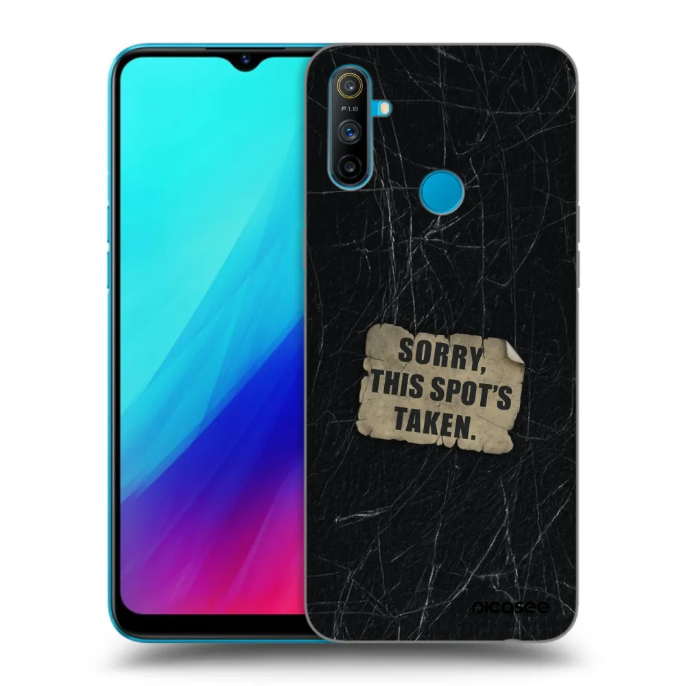 Picasee silikonový černý obal pro Realme C3 - SORRY