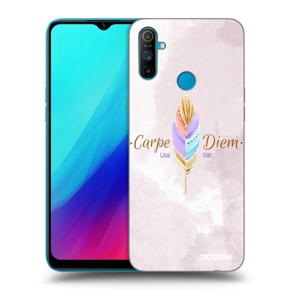 Picasee silikonový černý obal pro Realme C3 - Užívej dne