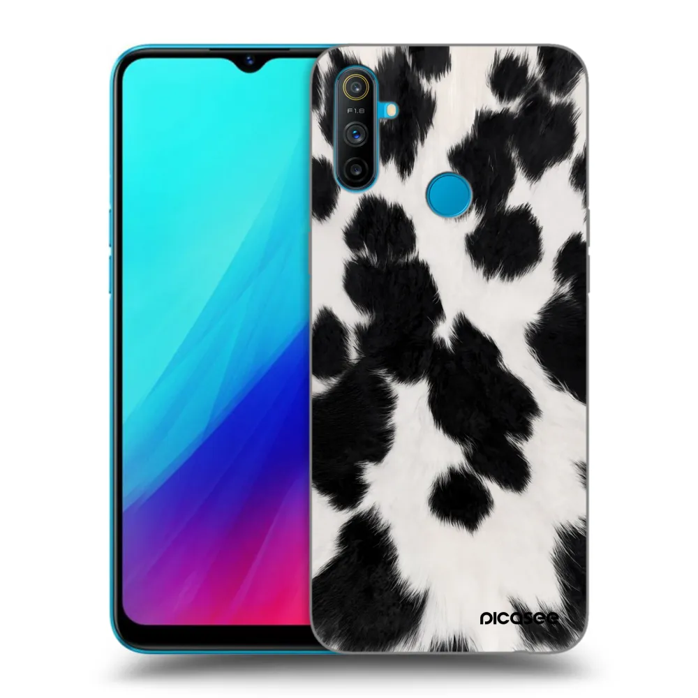 Picasee silikonový černý obal pro Realme C3 - Black Moo