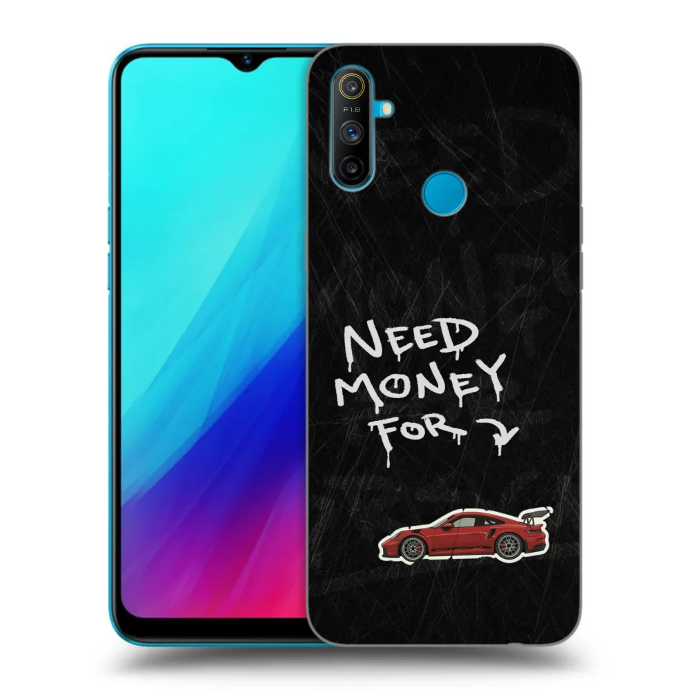 Picasee silikonový černý obal pro Realme C3 - Track Mode