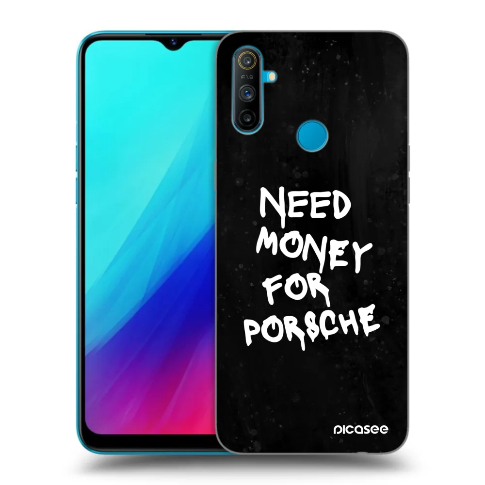 Picasee silikonový černý obal pro Realme C3 - Black Dollar