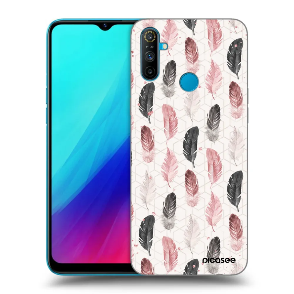 Picasee silikonový černý obal pro Realme C3 - Pírka 2