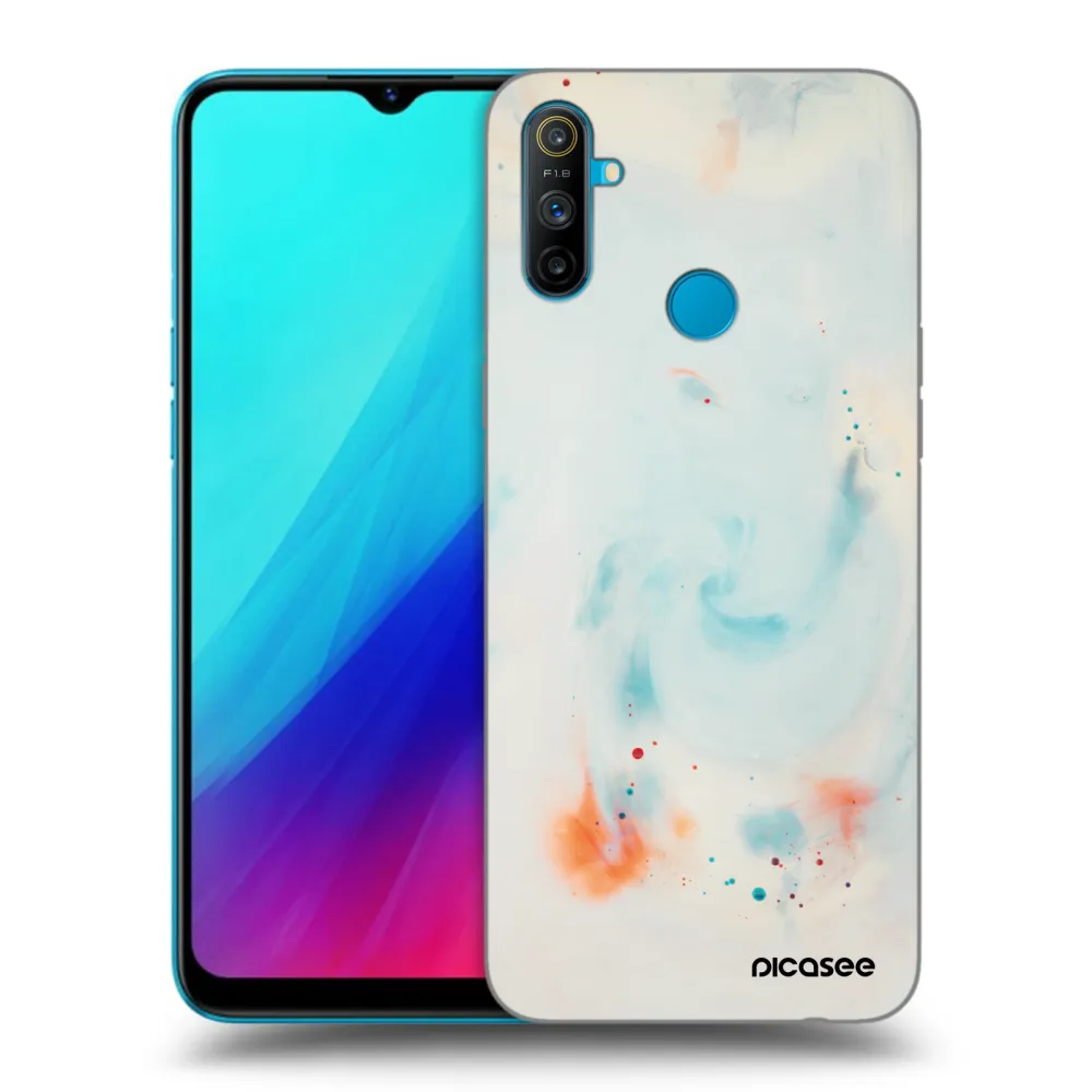 Picasee silikonový černý obal pro Realme C3 - Splash
