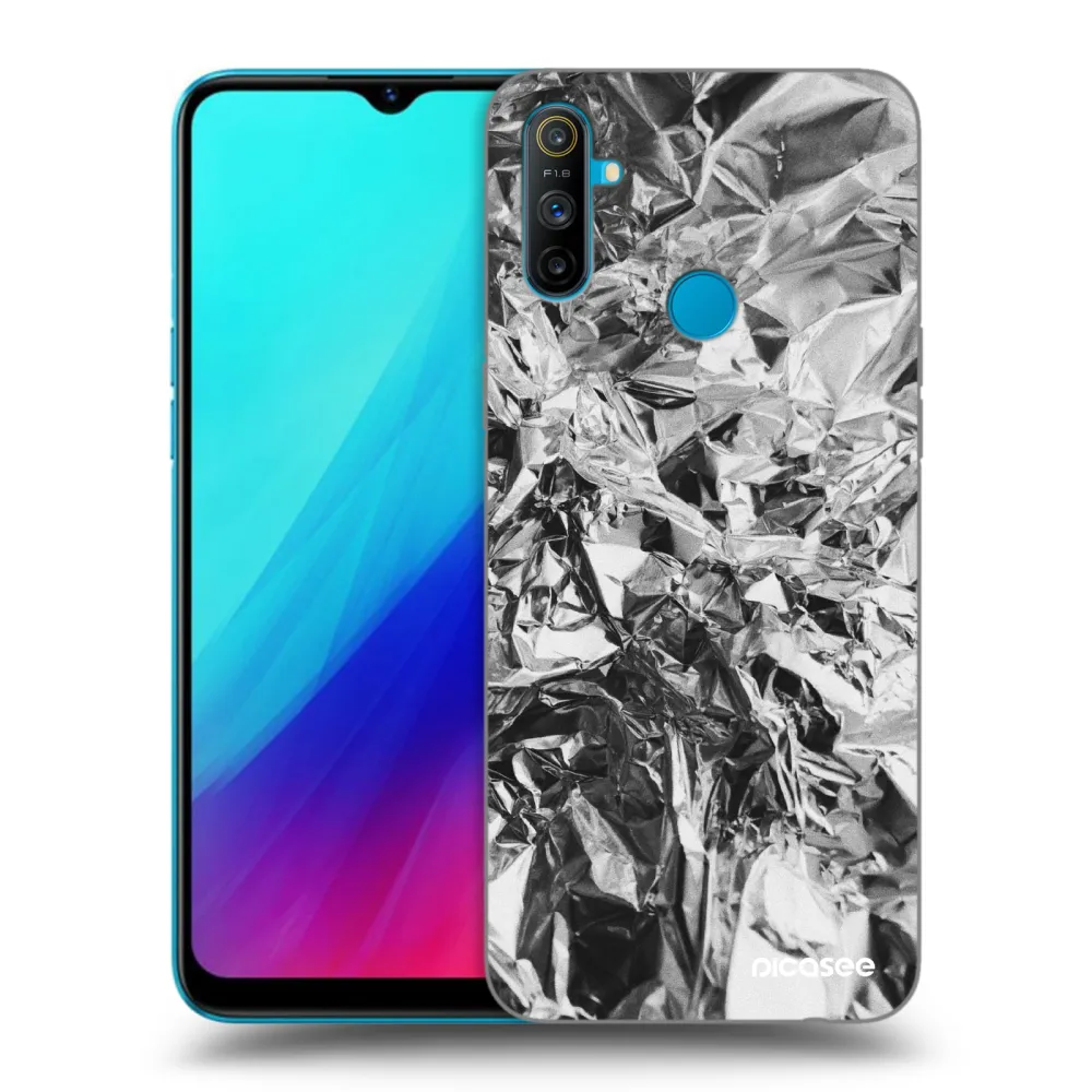 Picasee silikonový černý obal pro Realme C3 - Chrome