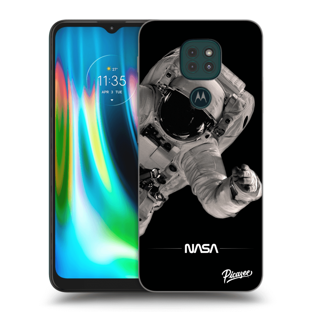 Picasee silikonový černý obal pro Motorola Moto G9 Play - Astronaut Big