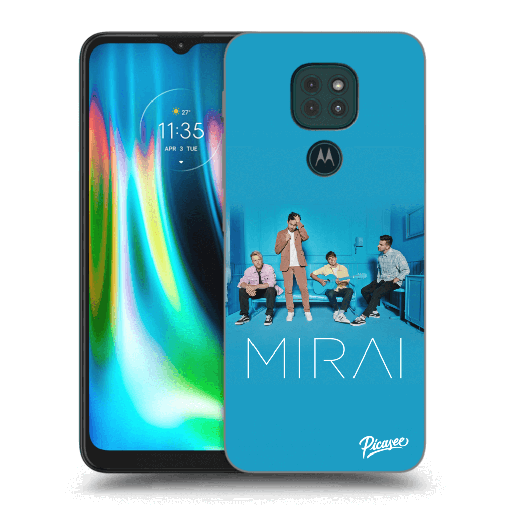Picasee silikonový průhledný obal pro Motorola Moto G9 Play - Mirai - Blue