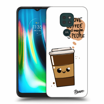 Picasee silikonový černý obal pro Motorola Moto G9 Play - Cute coffee