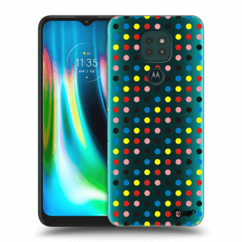Picasee silikonový průhledný obal pro Motorola Moto G9 Play - Colorful dots