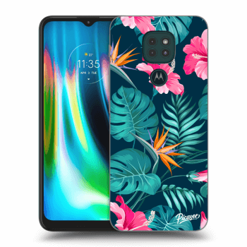 Obal pro Motorola Moto G9 Play - Pink Monstera