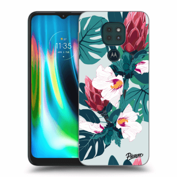 Picasee silikonový průhledný obal pro Motorola Moto G9 Play - Rhododendron