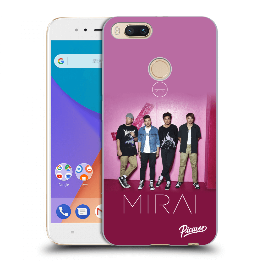 Silikonový Průhledný Obal Pro Xiaomi Mi A1 Global - Mirai - Pink
