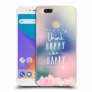 Picasee silikonový průhledný obal pro Xiaomi Mi A1 Global - Think happy be happy