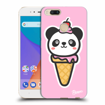 Picasee silikonový průhledný obal pro Xiaomi Mi A1 Global - Ice Cream Panda