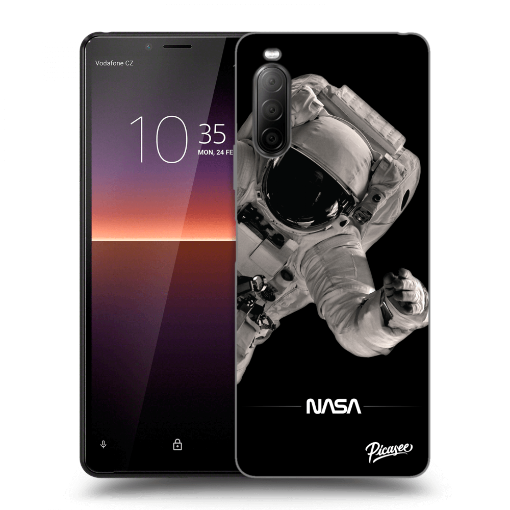 Picasee silikonový černý obal pro Sony Xperia 10 II - Astronaut Big