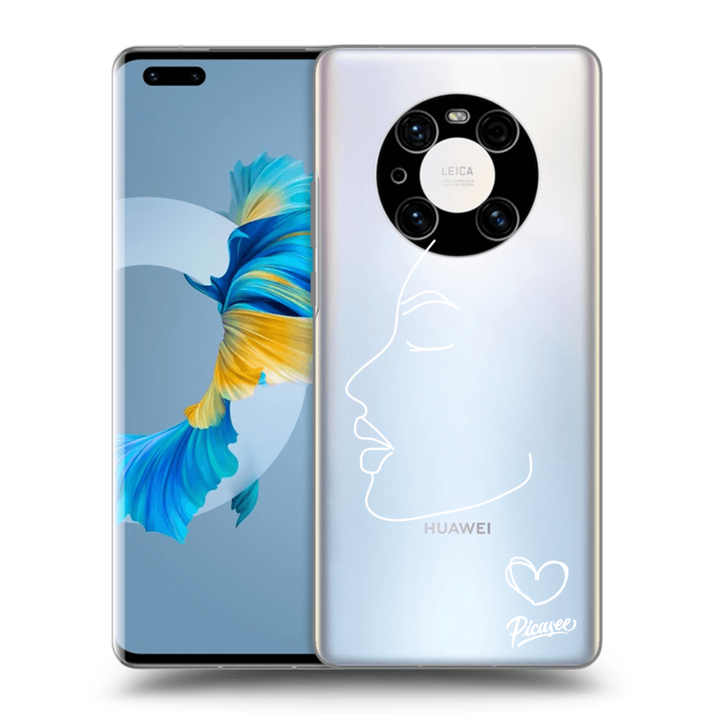 Picasee silikonový průhledný obal pro Huawei Mate 40 Pro - Couple girl White
