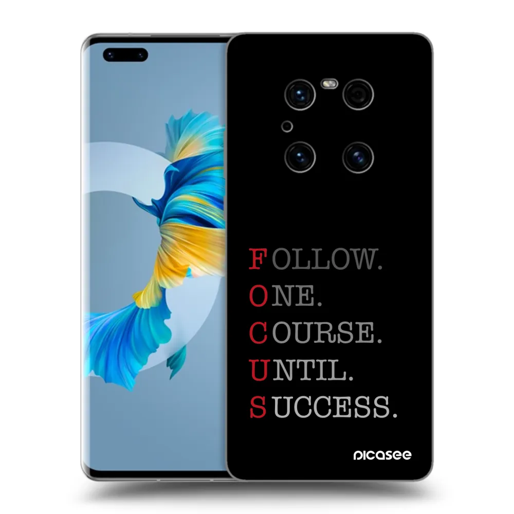 Picasee silikonový černý obal pro Huawei Mate 40 Pro - Focus