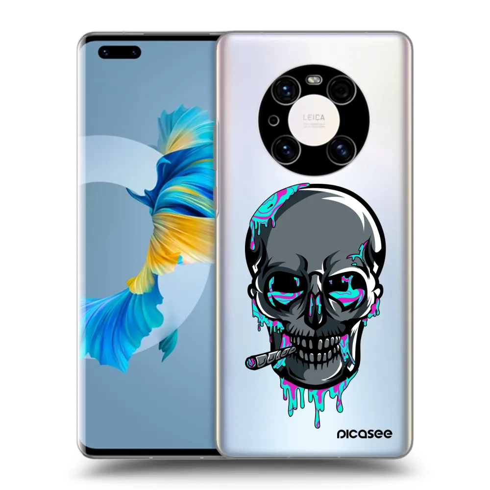 Picasee silikonový průhledný obal pro Huawei Mate 40 Pro - EARTH - Lebka 3.0
