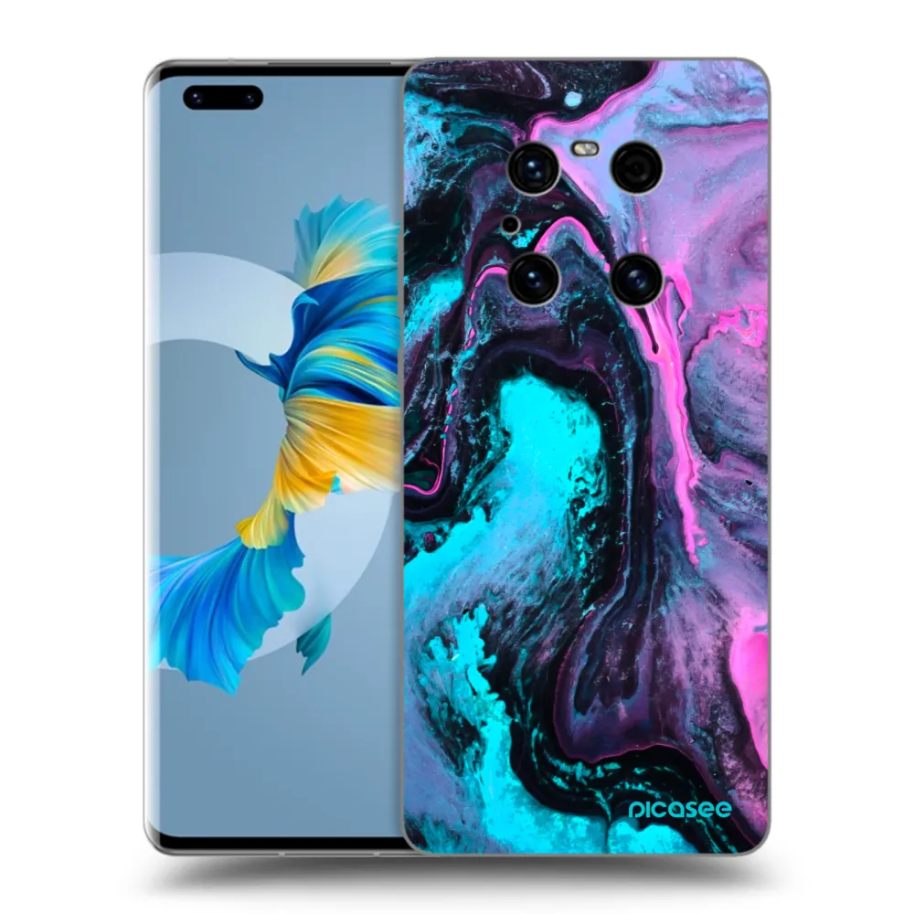 Picasee silikonový černý obal pro Huawei Mate 40 Pro - Lean 2